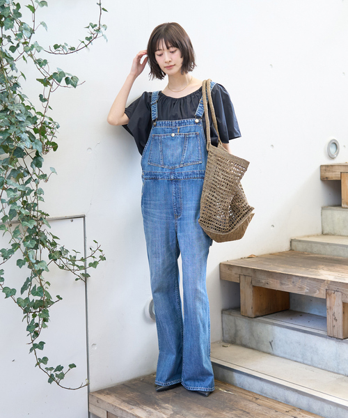 たまき⭐︎L'Appartement【RED CARD】デニムオーバーオール RED CARD TOKYO サロペット オーバーオール 「RED CARD/ レッド