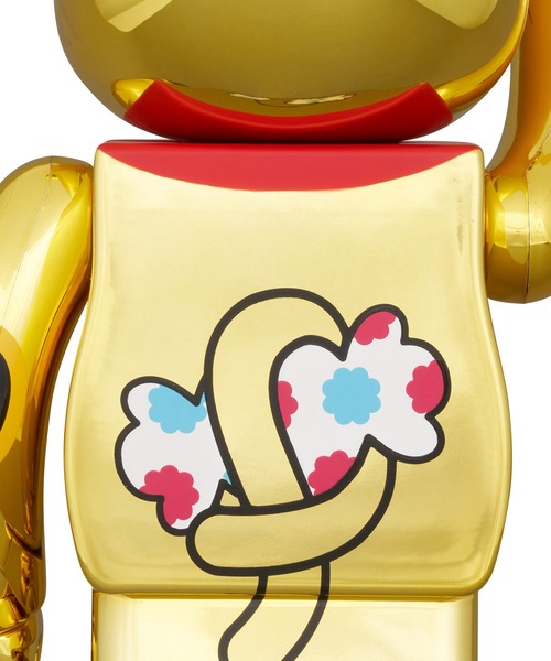 BE@RBRICK フィギュア 招き猫 ペコちゃん 金運 ダブル小判 金メッキ