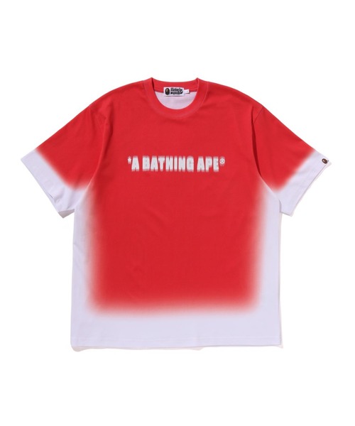 A BATHING APE 関税込 ロゴ・バックプリント・オンブレTシャツ org.jpg