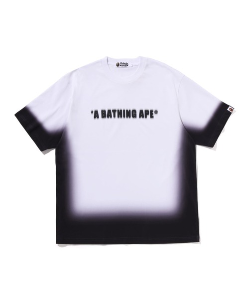 A BATHING APE tシャツ SPRAY PRINT LOGO RELAXED FIT TEE
