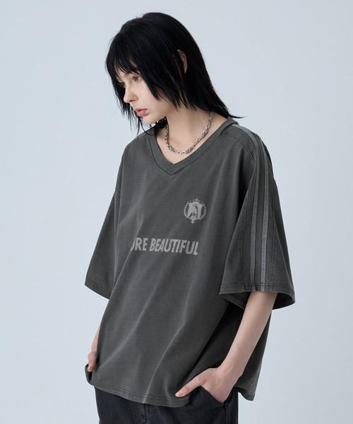 VELNUS tシャツ 「VELNUS」Vintage design sideline short