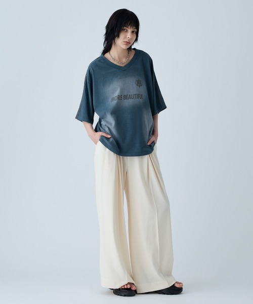 VELNUS tシャツ 「VELNUS」Vintage design sideline short