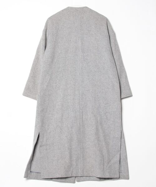 ELENDEEK（エレンディーク） ノーカラーコート 02 グレー レディース