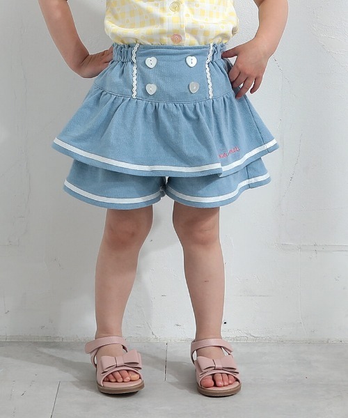 coeur a スカート マリンキュロット キッズ 子供服 女の子 : ZOZOTOWN