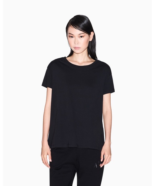 tシャツ 「A|X アルマーニ エクスチェンジ」ICON 半袖クルーネックTシャツ/BOYFRIEND レディース ARMANI EXCHANGE tシャツ 「A|X アルマーニ エクスチェンジ