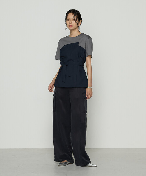 K．T キヨコ タカセ（K．T KIYOKO TAKASE）/コンパクトクールローレル天竺 ビスチェレイヤード風カットソー K.T KIYOKO TAKASE（K.T キヨコ タカセ） tシャツ コンパクトクール