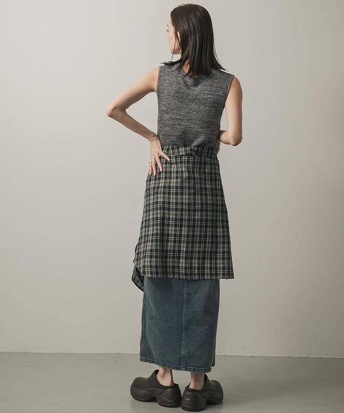 SENSE OF PLACE by URBAN RESEARCH スカート アシメベルトデニム