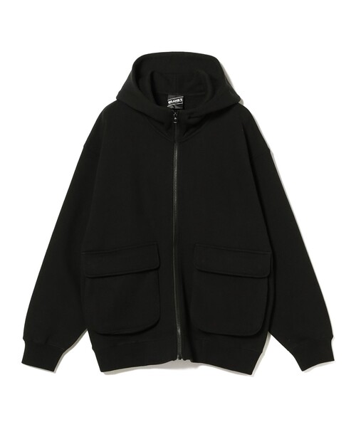 定価23100円　新品　BEAMS フルジップパーカー　黒　ブラック　L BEAMS T（ビームスT） パーカー BEAMS T / Full Zip Hoodie メンズ