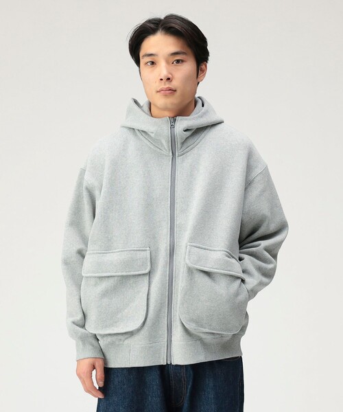 BEAMS パーカー ダブルジップ ユニセックス BEAMS T（ビームスT） パーカー 「別注」Seventh / UTILITY V2 ZIPPED