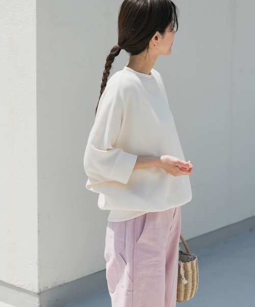「URBAN RESEARCH DOORS」 ドルマンスリーブカットソー MEDIUM グリーン レディース