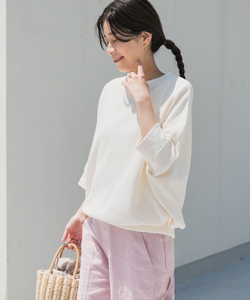 「URBAN RESEARCH DOORS」 ドルマンスリーブカットソー MEDIUM グリーン レディース