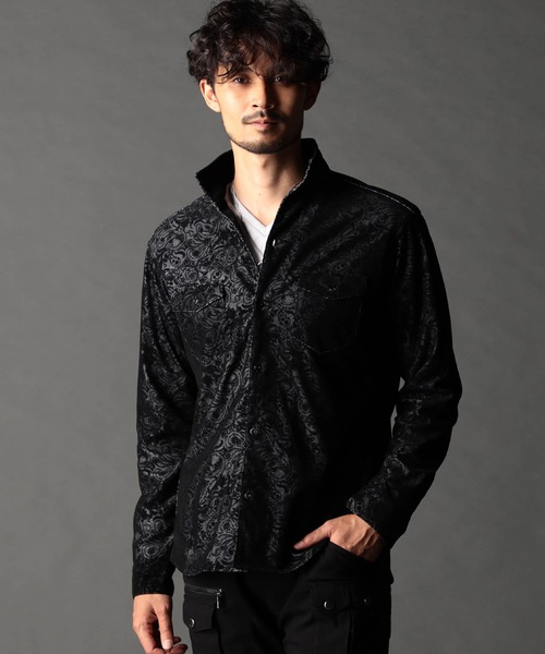 ニコルクラブフォーメン（NICOLE CLUB FOR MEN）/フロッキーペイズリープリントシャツ NICOLE CLUB FOR MEN（ニコルクラブフォーメン） シャツ フロッキー