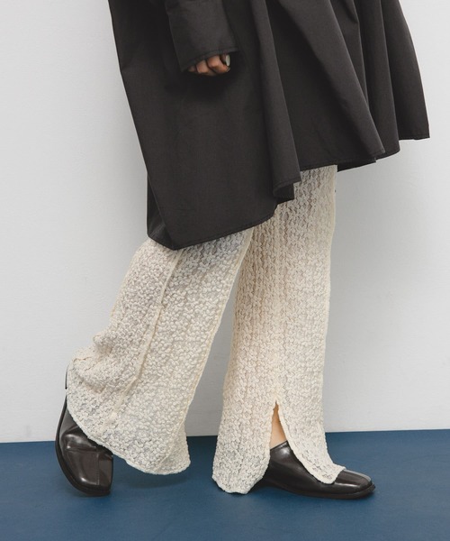 tdgam出品 She's Closet パンツ 花柄フラワープリント＆アート柄ストレート