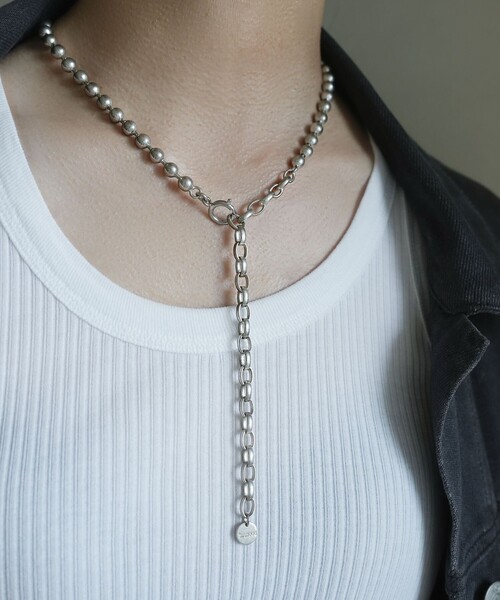 in mood ネックレス 「in mood」BALL LINK チェーンネックレス