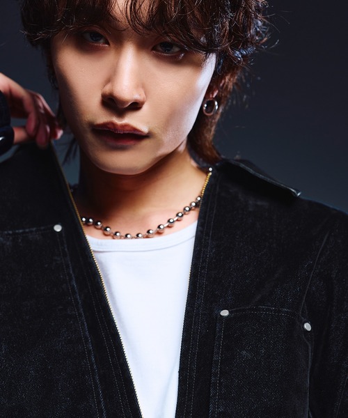 デニムジャケット gジャン 「SET-UP着用可能」合成皮革カラー