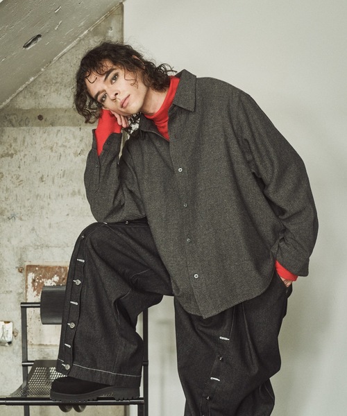 Casper John（キャスパージョン） シャツ Various loose shirts -wool