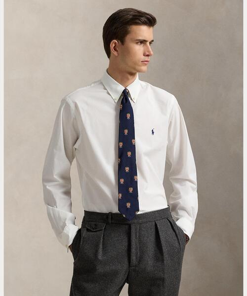 (取寄) ラルフローレン メンズ クラシック フィット ストレッチ ポプリン シャツ Polo Ralph Lauren men Classic Fit Stretch Poplin Shirt White POLO RALPH LAUREN（ポロ・ラルフローレン） シャツ クラシック