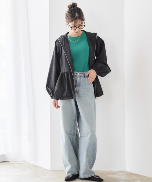 「RIRIYANO」 マウンテンパーカー MEDIUM ブラック レディース_画像8