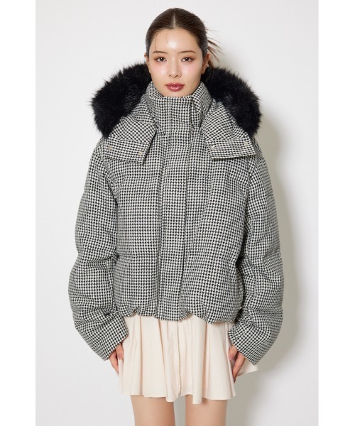 【新品】riu Tweed down coat ツイードダウンコートRちゃん RUIRUE BOUTIQUE ダウンコート ダウンジャケット ソフィーレート