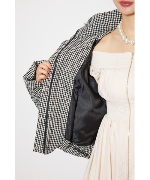 rienda（リエンダ） ダウンコート ダウンジャケット ツイードダウン