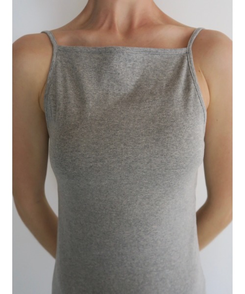 ドレス BACK OPEN RIB CAMI DRESS
