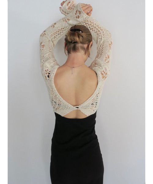 ドレス BACK OPEN RIB CAMI DRESS