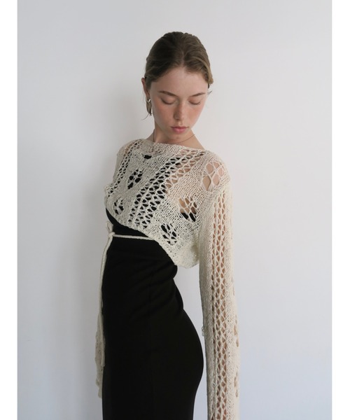 ドレス BACK OPEN RIB CAMI DRESS