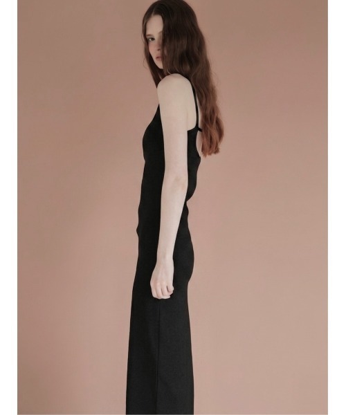 ドレス BACK OPEN RIB CAMI DRESS