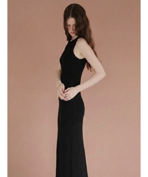ドレス BACK OPEN RIB CAMI DRESS