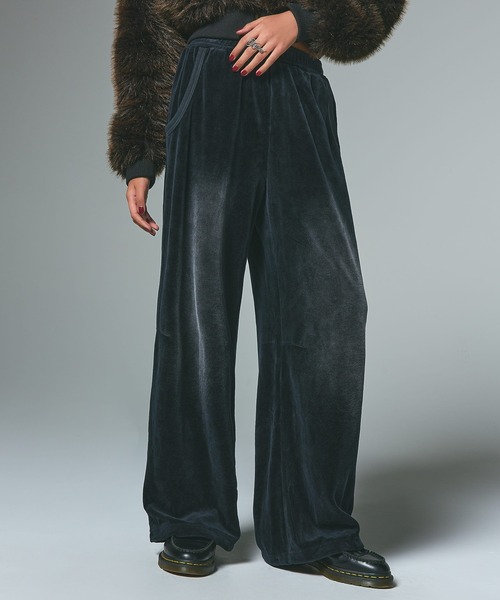 X-girl（エックスガール） パンツ FADED VELOUR LOOSE FIT PANTS