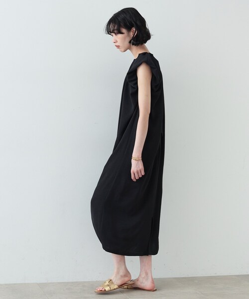 「GALLEST」 ノースリーブワンピース 38 レッド レディース_画像3