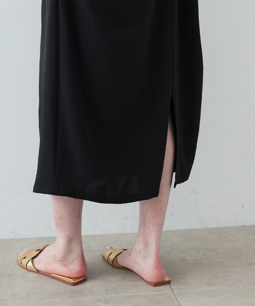 「GALLEST」 ノースリーブワンピース 38 レッド レディース_画像6