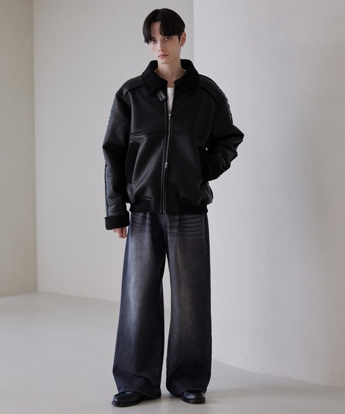 LUENNA ブルゾン アウター 「LUENNA」Fake Mouton Short Boa Jacket