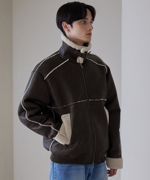 LUENNA ブルゾン アウター 「LUENNA」Fake Mouton Short Boa Jacket