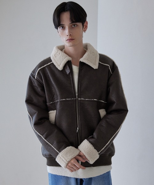 LUENNA ブルゾン アウター 「LUENNA」Fake Mouton Short Boa Jacket