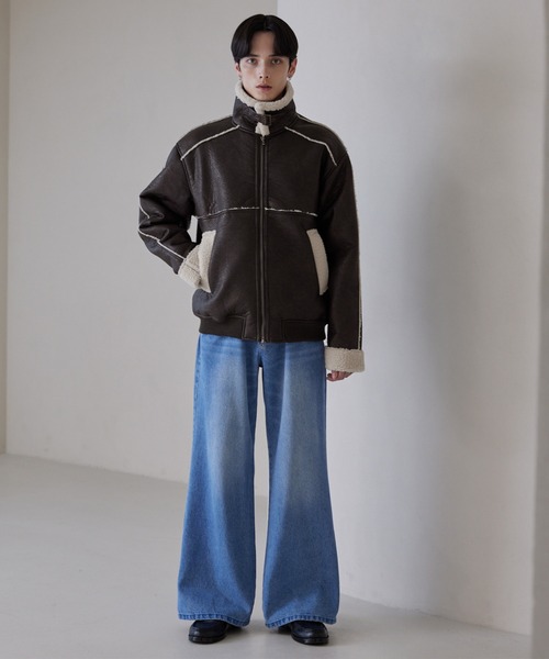 LUENNA ブルゾン アウター 「LUENNA」Fake Mouton Short Boa Jacket