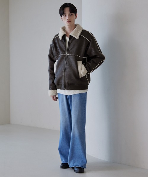 LUENNA ブルゾン アウター 「LUENNA」Fake Mouton Short Boa Jacket