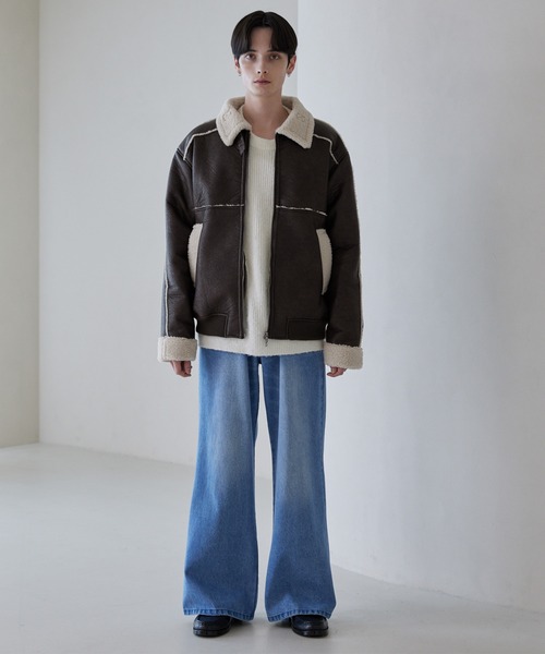 LUENNA ブルゾン アウター 「LUENNA」Fake Mouton Short Boa Jacket