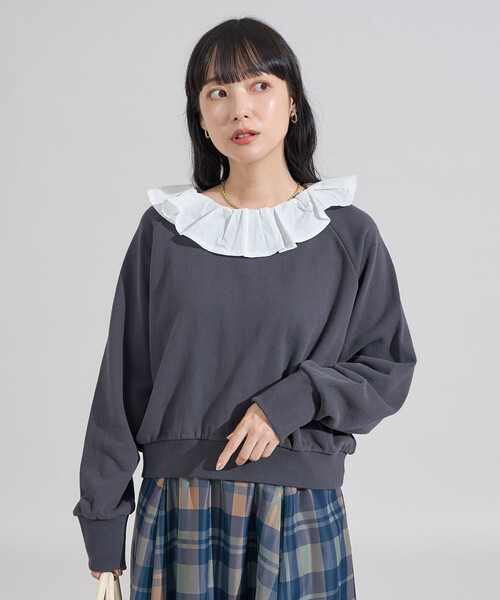 FREAK'S STORE（フリークスストア） トレーナー スウェット フリル襟