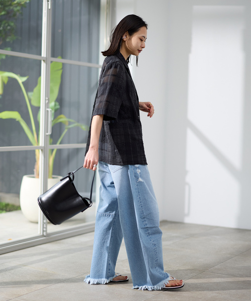 「JOURNAL STANDARD」 半袖シャツ - ベージュ レディースの画像