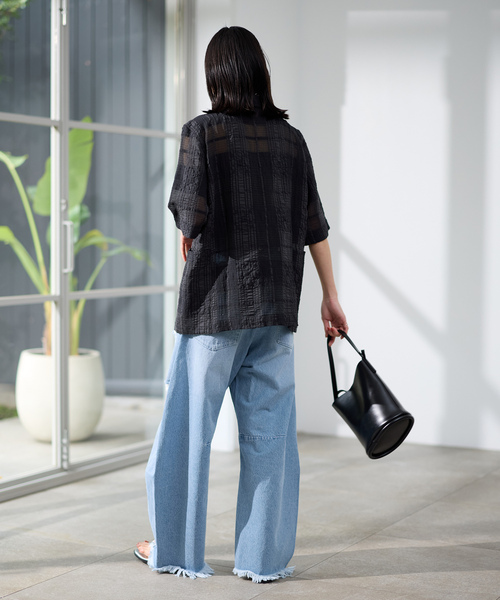 「JOURNAL STANDARD」 半袖シャツ - ベージュ レディースの画像