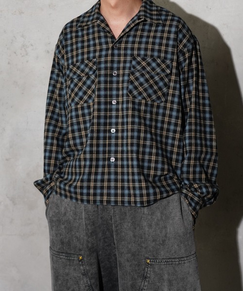 TOWNCRAFT（タウンクラフト） シャツ 50S W-FLAP LOOP COLLAR SHIRTS