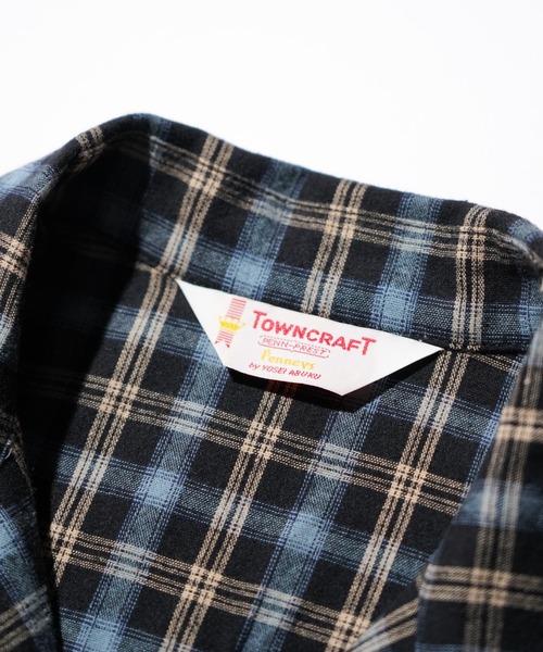 TOWNCRAFT（タウンクラフト） シャツ 50S W-FLAP LOOP COLLAR SHIRTS