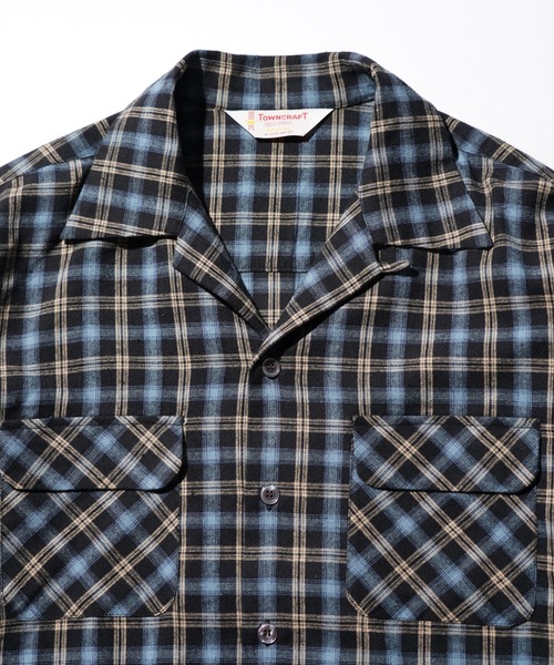 TOWNCRAFT（タウンクラフト） シャツ 50S W-FLAP LOOP COLLAR SHIRTS