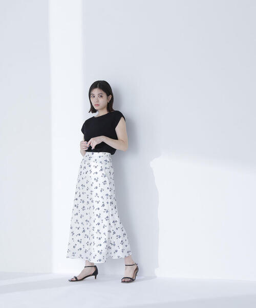 「NATURAL BEAUTY BASIC」 ノースリーブニット FREE ブラック レディース_画像7