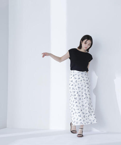 「NATURAL BEAUTY BASIC」 ノースリーブニット FREE ブラック レディース_画像9