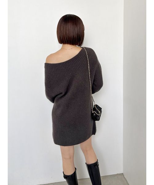 SNIDEL（スナイデル） ワンピース ラクーンミニニットワンピース