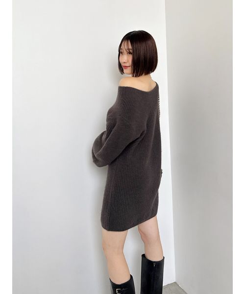 SNIDEL（スナイデル） ワンピース ラクーンミニニットワンピース