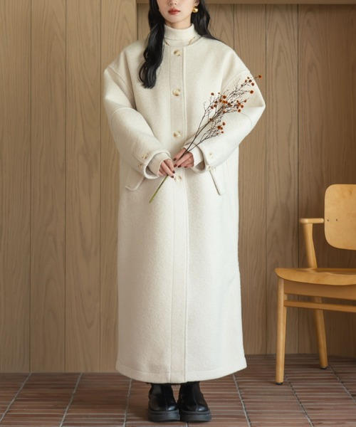 専用　Na.e PREMIUM ブークレロングコート 専用 Na.e PREMIUM ブークレロングコート - メルカリ