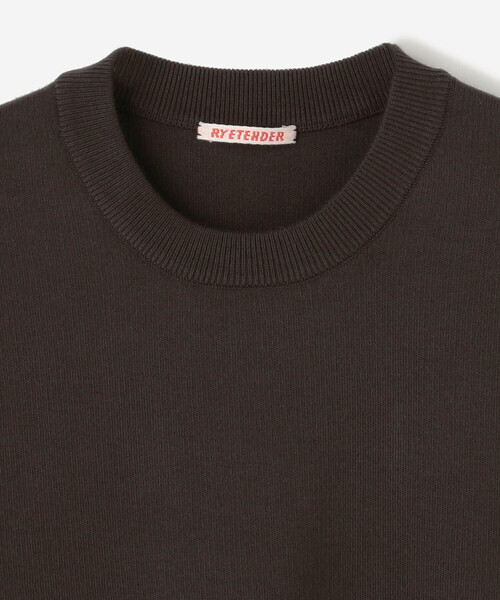 「Bshop」 「RYE TENDER 」半袖ニット ONE ブラック メンズ_画像4